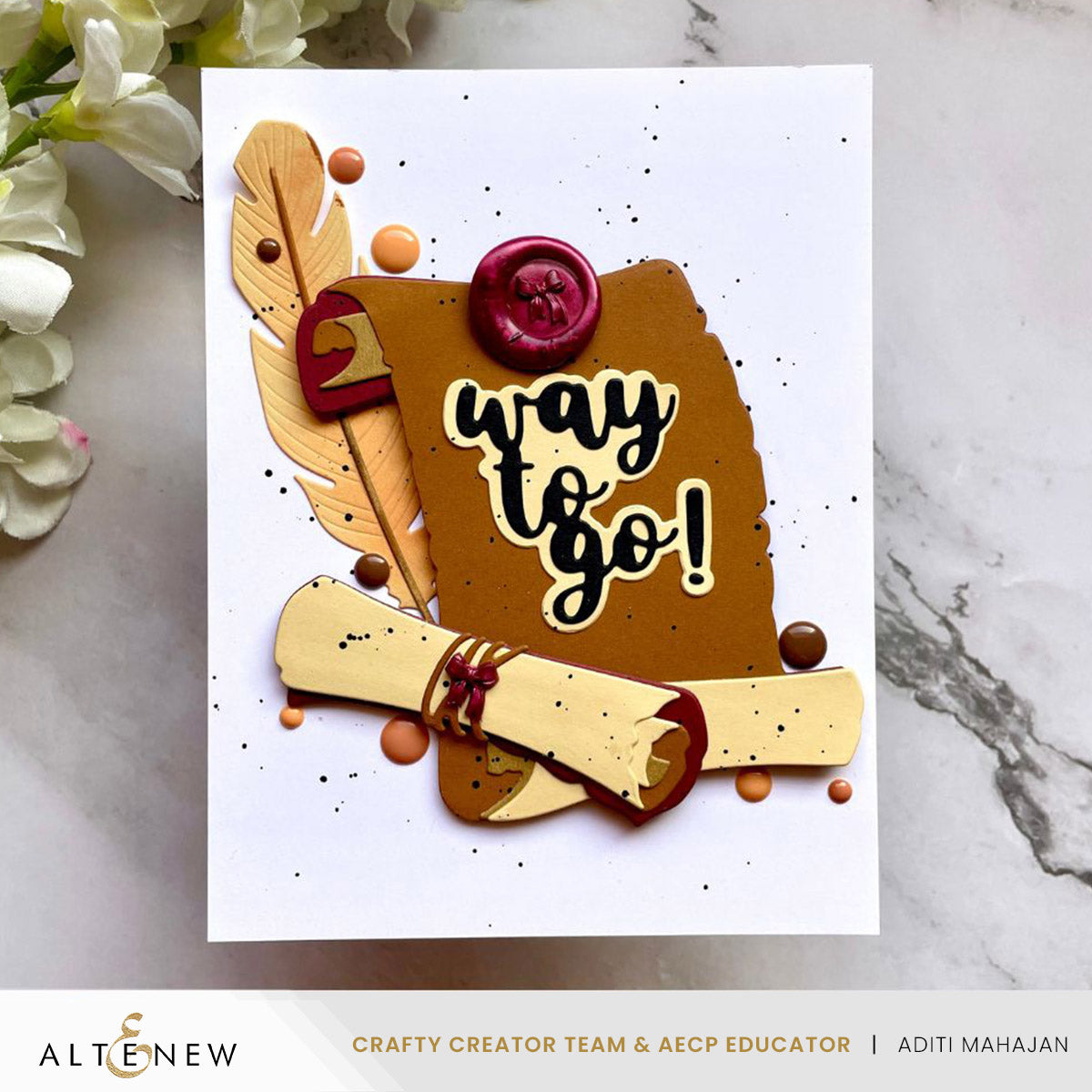 Altenew Parchment Scrolls Layering Die Set