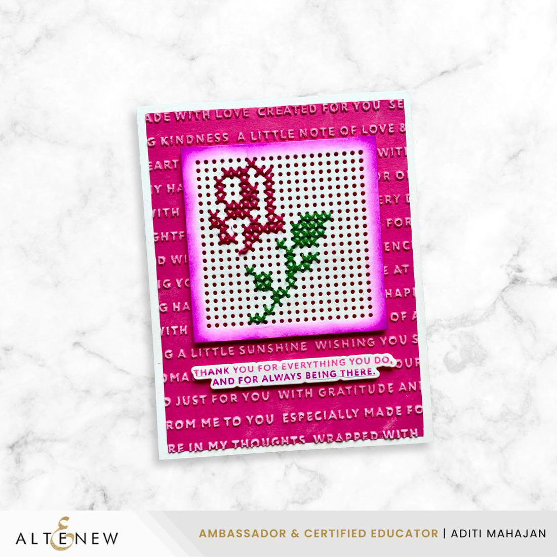 Altenew Handmade Happiness 3D Embossing Folder