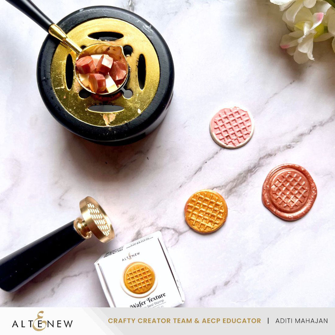 Altenew Wafer Texture Wax Seal Stamp