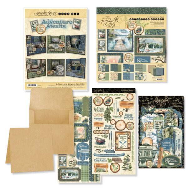 Graphic 45 Adventure Awaits Card Kit - 4503320