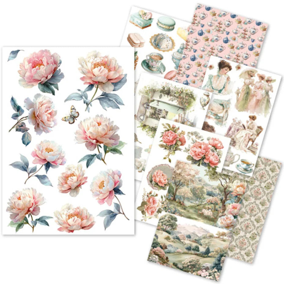 Ciao Bella Afternoon Tea A5 Rice Paper Mixed (8pcs) (CBRS031)