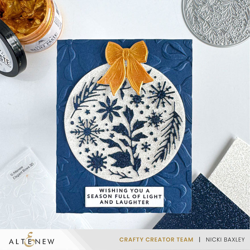 Altenew Glitter Cardstock Set - Sapphire (8.5x11, 10 sheets)