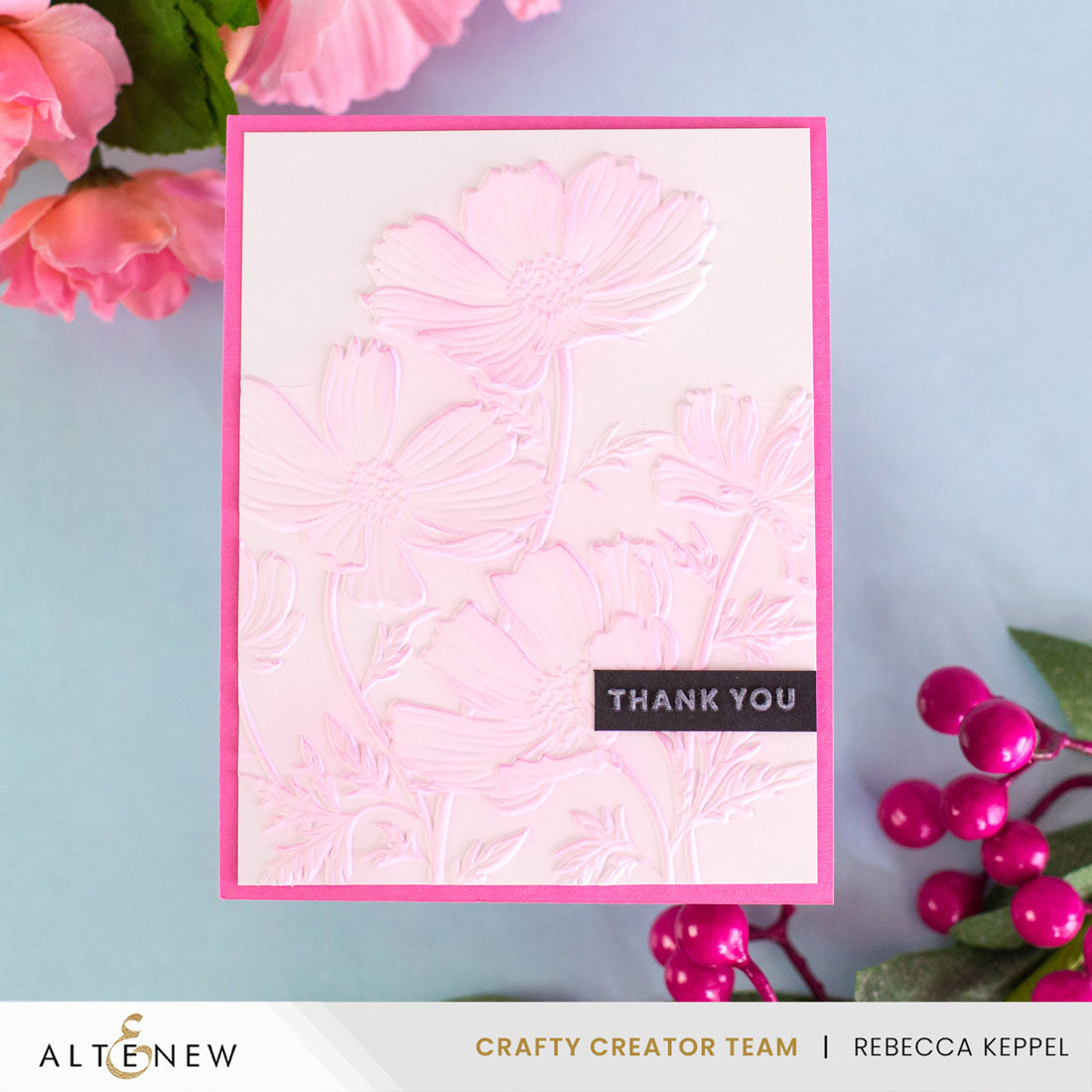 Altenew Mini Sentiments 3D Embossing folder