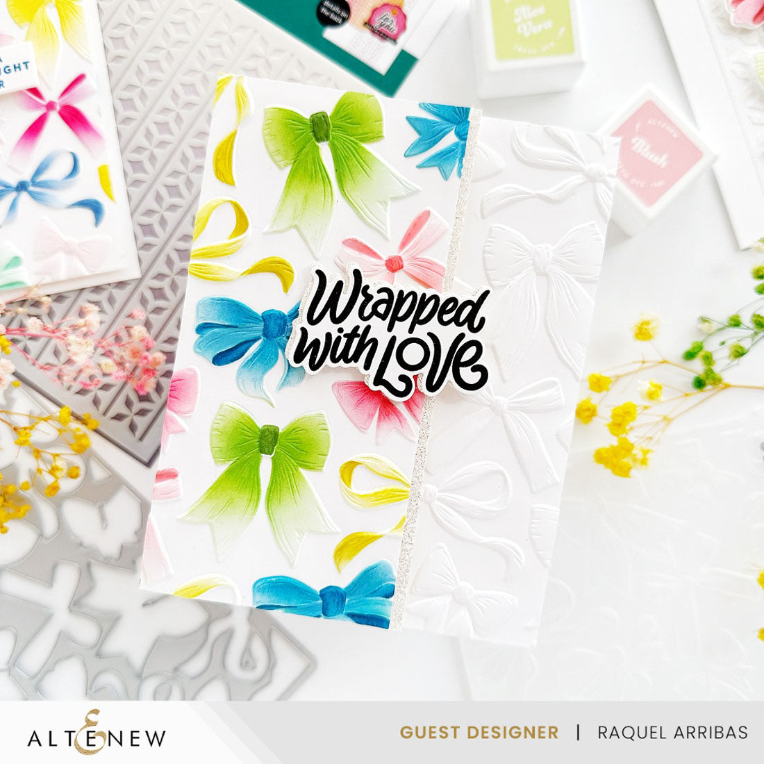 Altenew Elegant Bows - Complete Bundle (Stencil, Die & Embossing Folder)