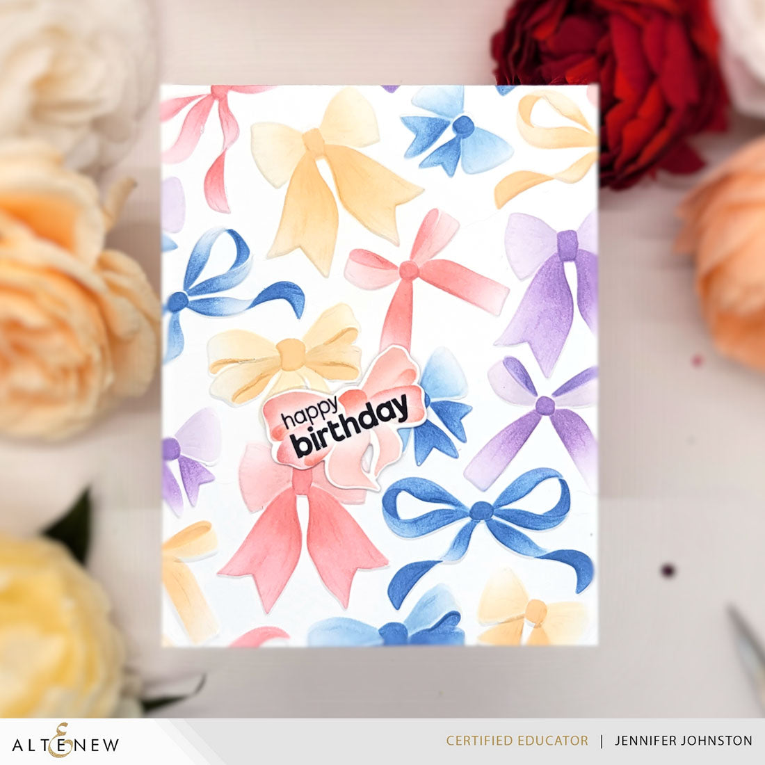 Altenew Elegant Bows - Complete Bundle (Stencil, Die & Embossing Folder)