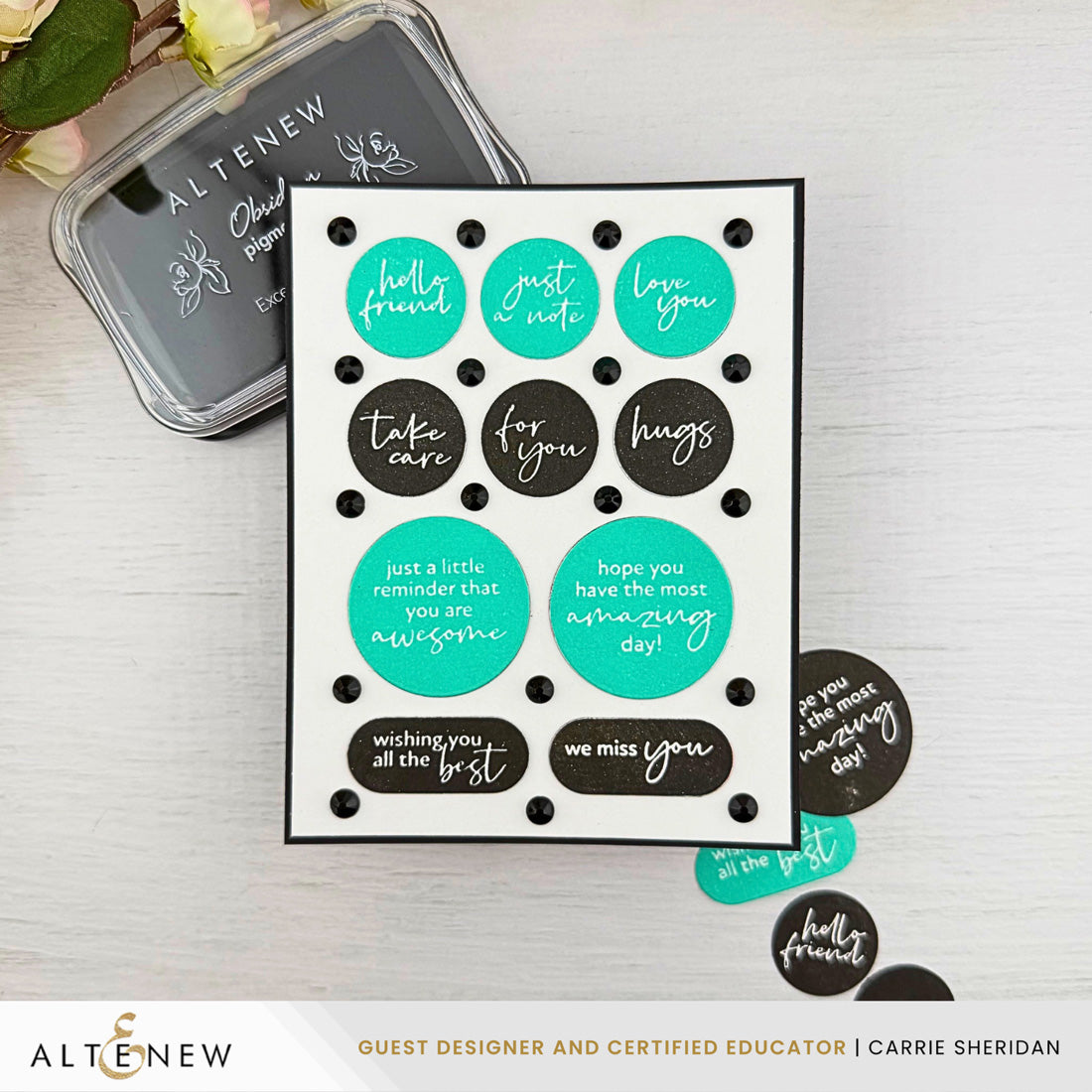 Altenew One Go Solid Circular Sentiments - Complete Bundle - ALT11384BN