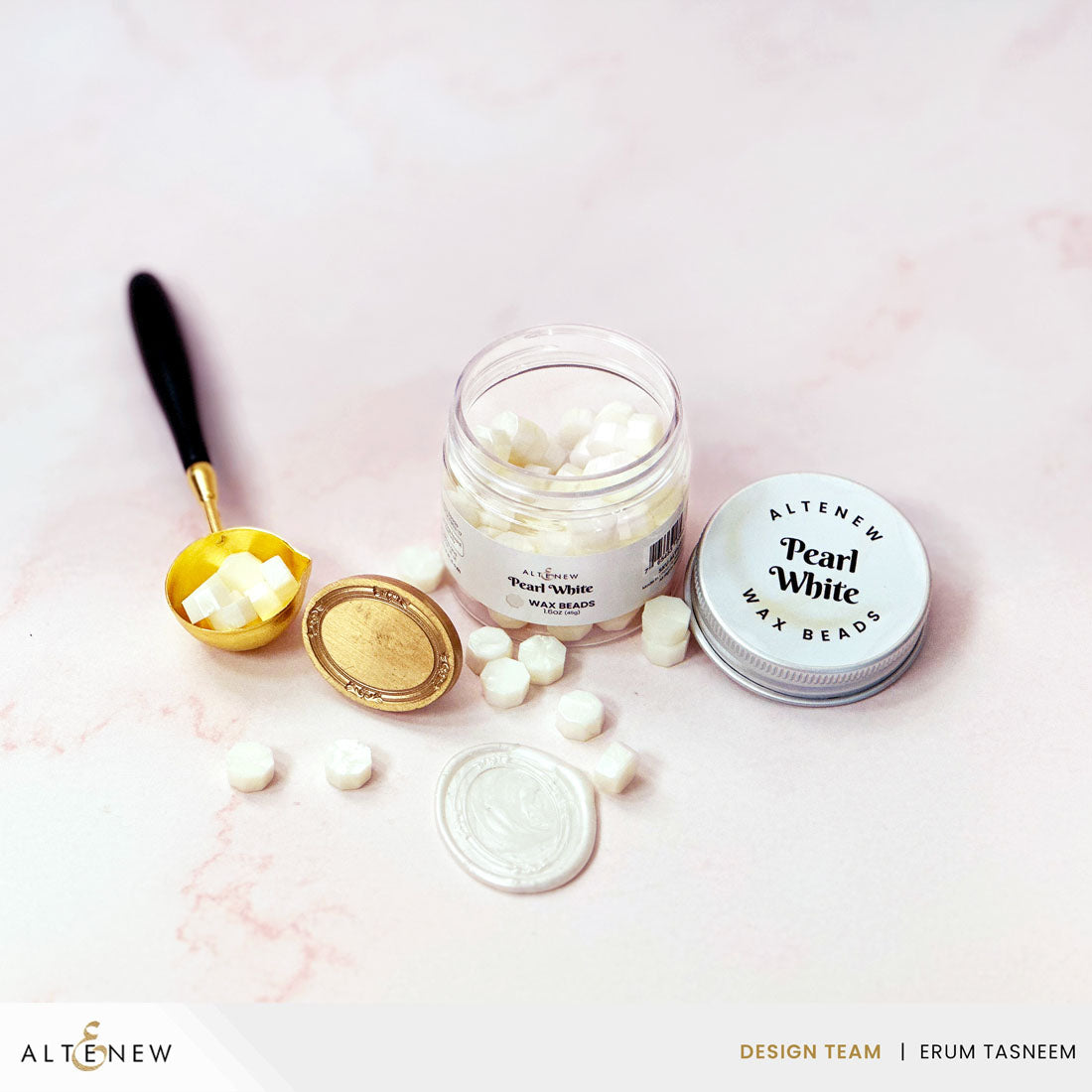 Altenew Pearl White Wax Beads