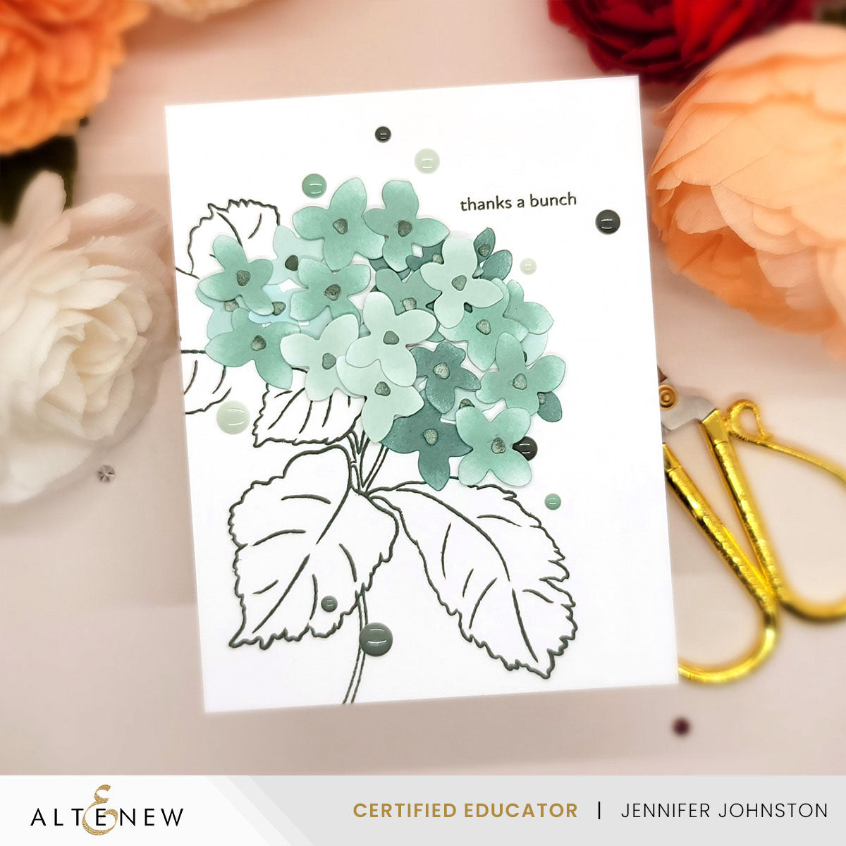 Altenew Pop-It-Up: Blooming Hydrangea Stamp & Die Set