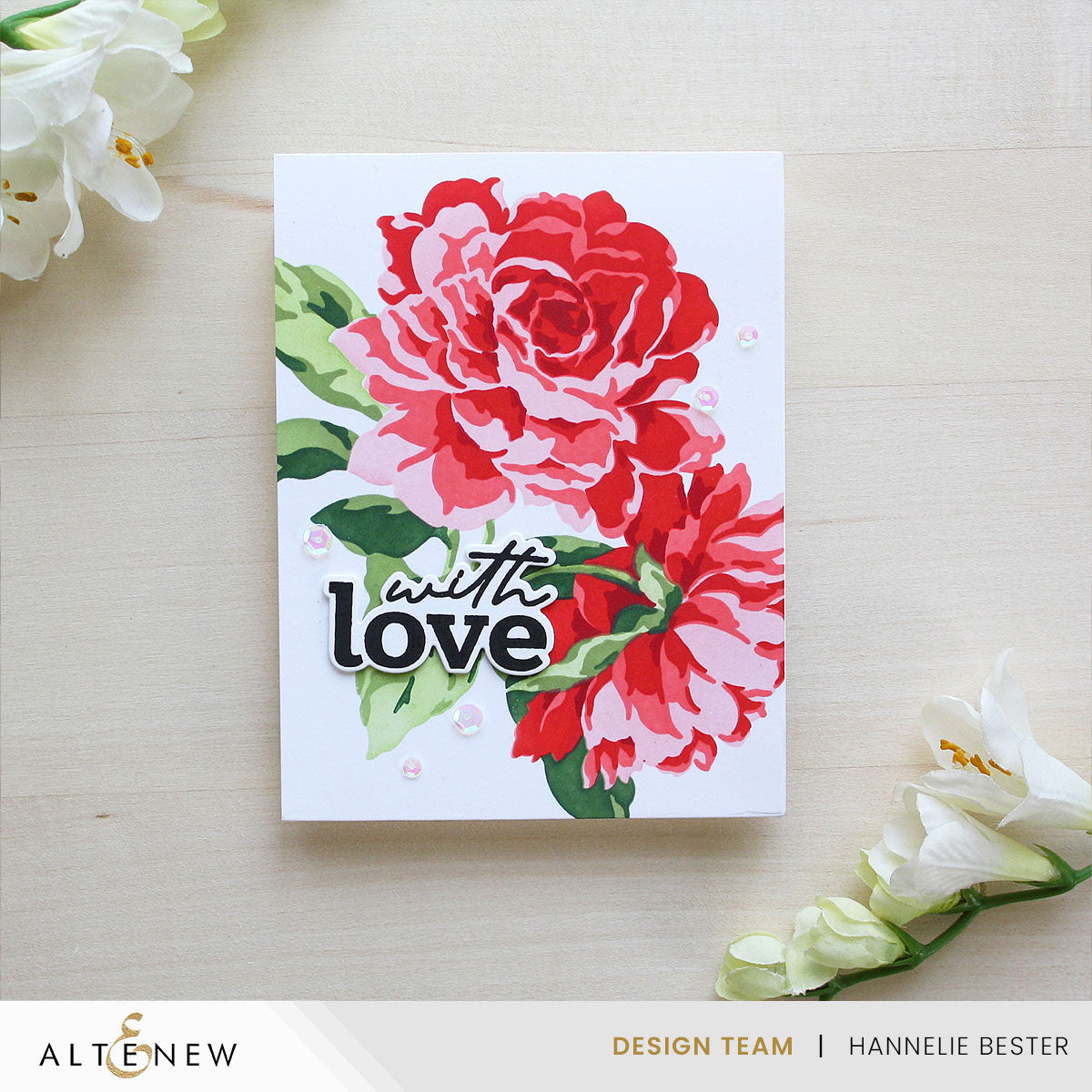 Altenew Stencil Art: Majestic Roses Layering Stencil Set