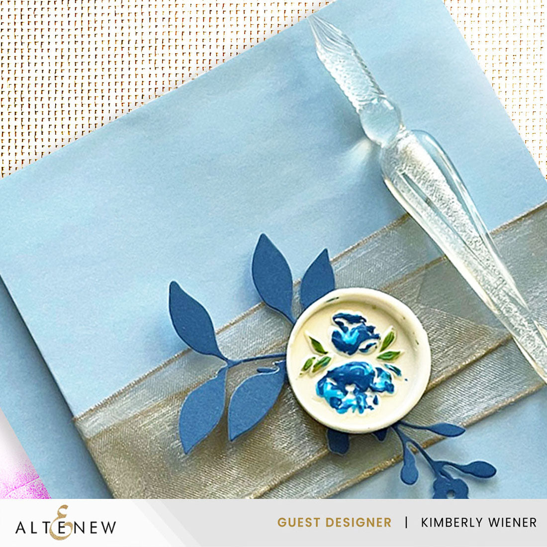 Altenew Soft Peonies Wax Seal Stamp