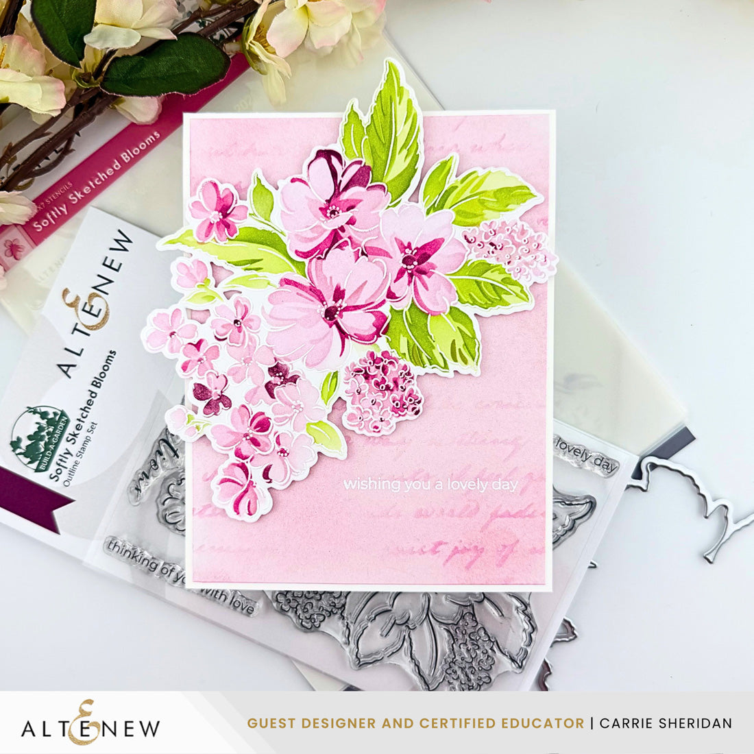 Altenew Build-A-Garden: Softly Sketched Blooms - ALT11507BN