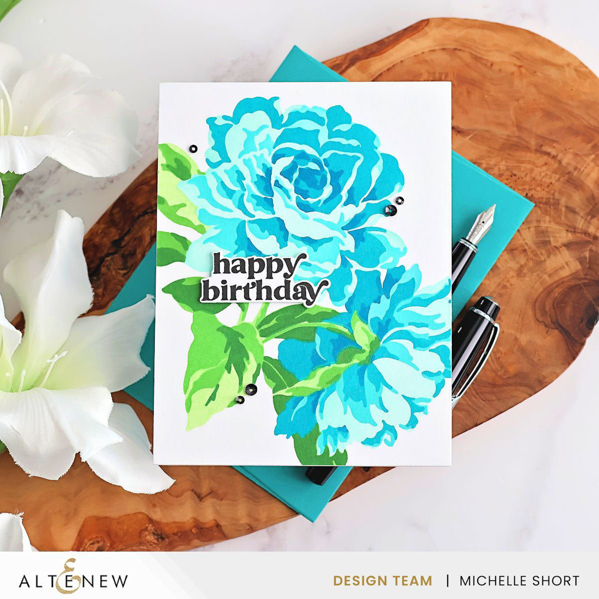 Altenew Stencil Art: Majestic Roses Layering Stencil Set