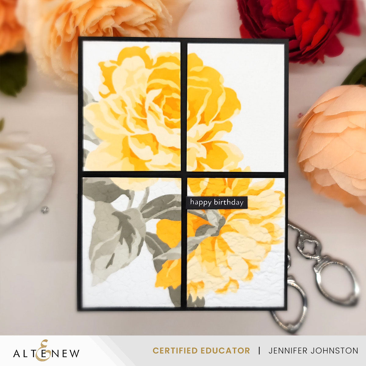 Altenew Stencil Art: Majestic Roses Layering Stencil Set