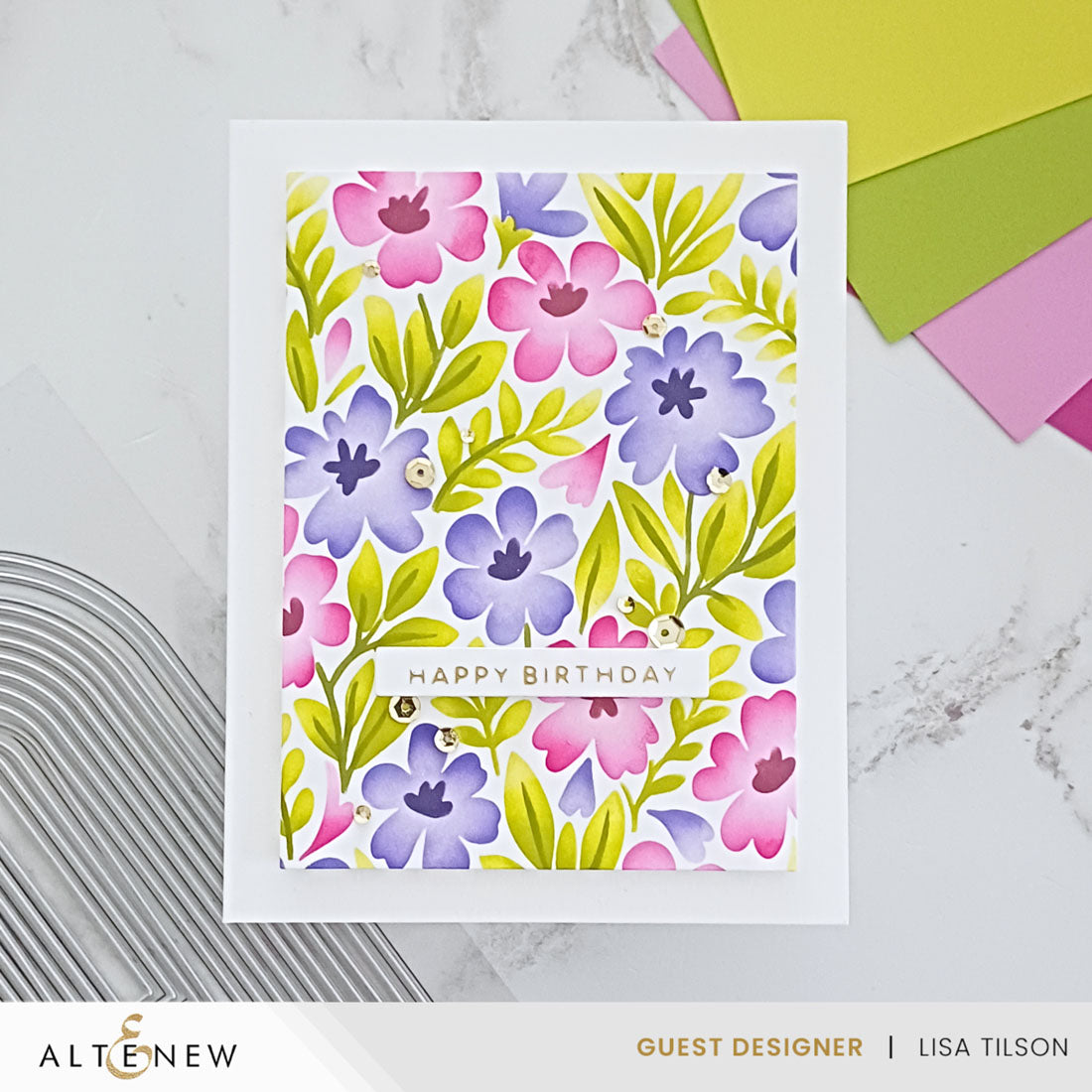Altenew Stencil Art: Styled Backgrounds Layering Stencil Set (6 in 1)