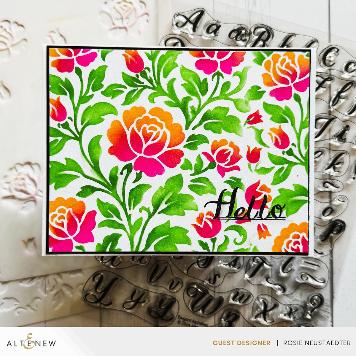 Altenew Chateau Blooms Stencil Set (2 in 1)