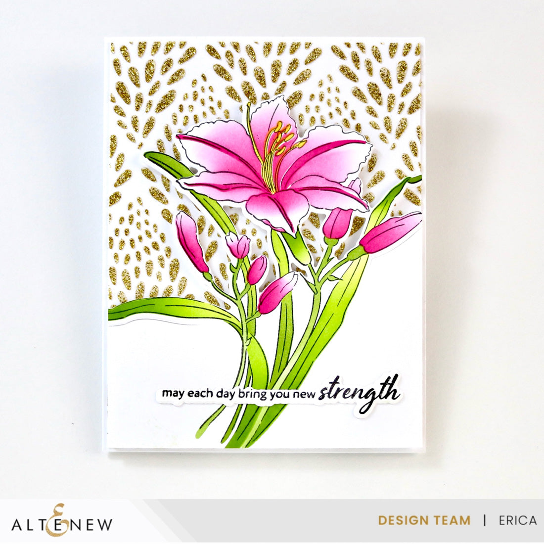 Altenew Flourishing Coral Stencil