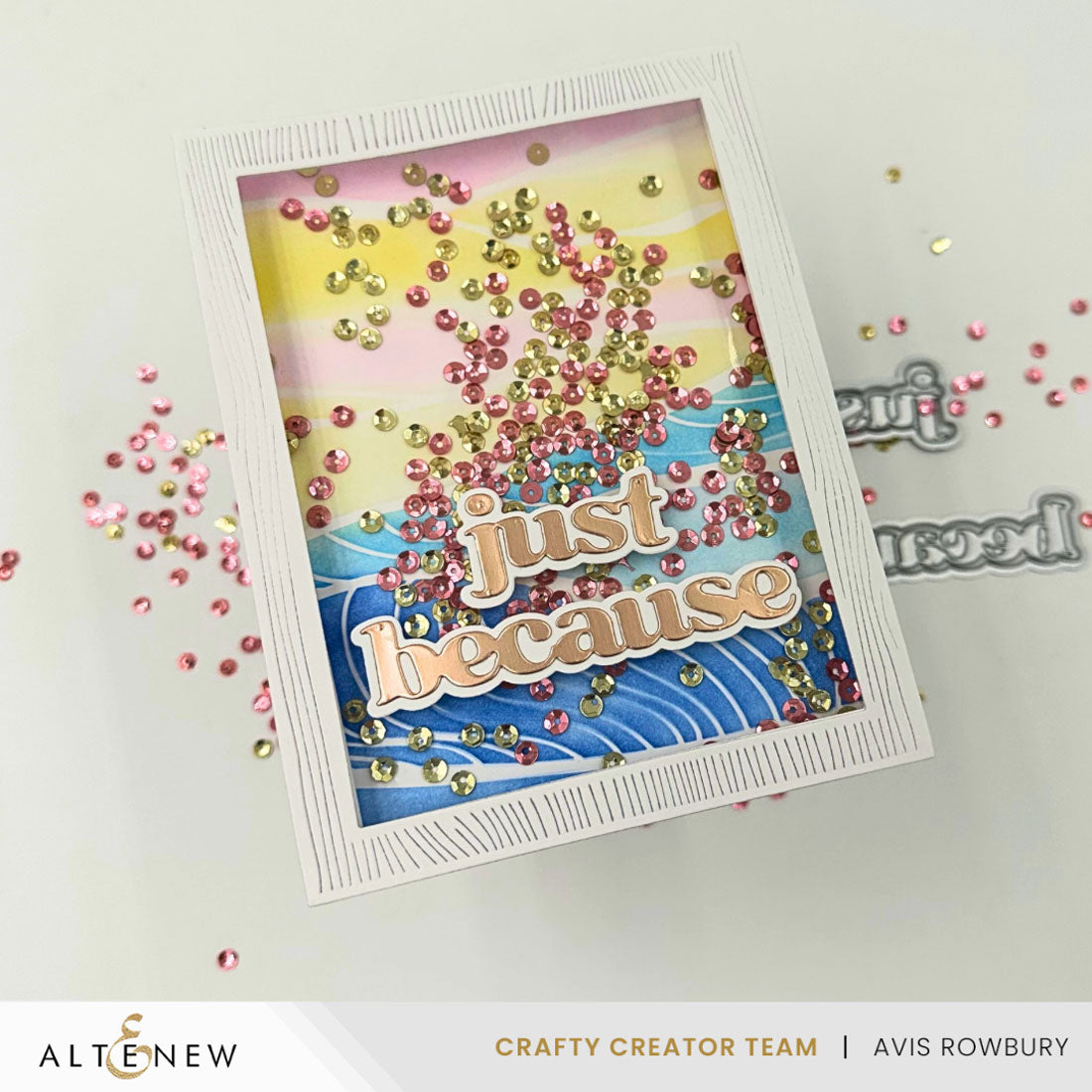 Altenew Brilliant Waves Background Stencil