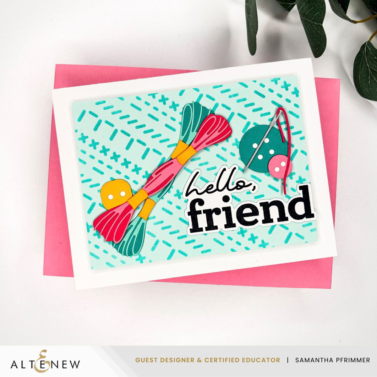 Altenew Craft Your Life Project Kit: Stitched With Love & Add-On Die Bundle