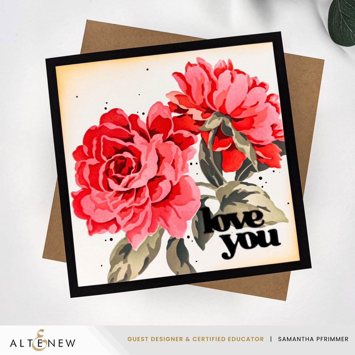 Altenew Stencil Art: Majestic Roses Layering Stencil Set