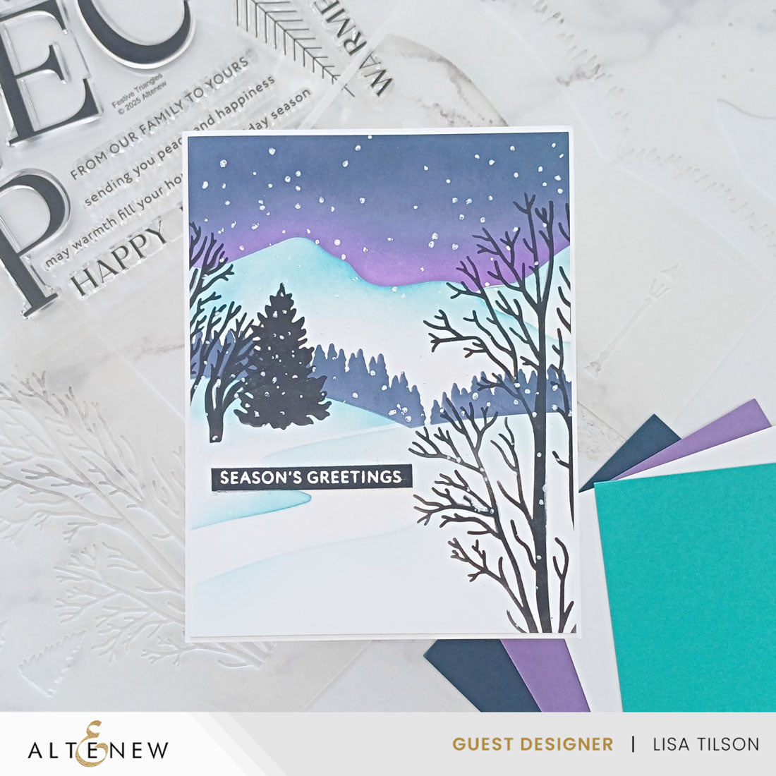 Altenew Stencil Art: Serene Landscapes Layering Stencil Set (6 in 1)