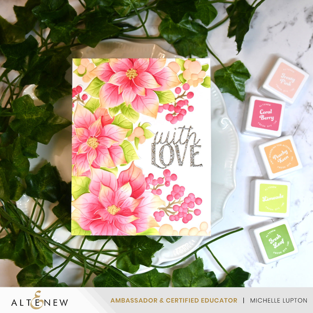 Altenew Winterberry Poinsettias - Complete Bundle