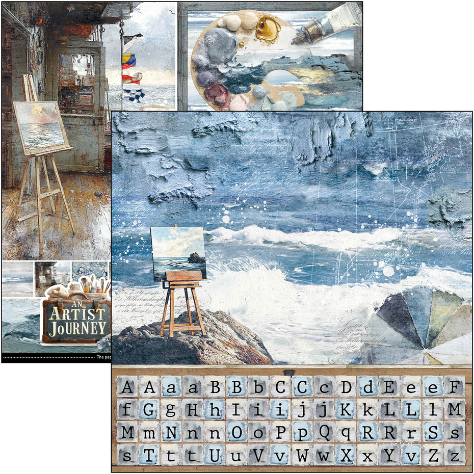 Ciao Bella An Artist Journey 12x12 Inch Patterns Pad (8pcs) (CBT092)