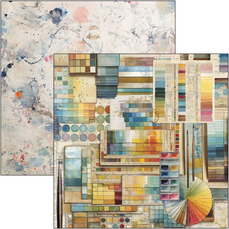 Ciao Bella An Artist Journey 12x12 Inch Patterns Pad (8pcs) (CBT092)