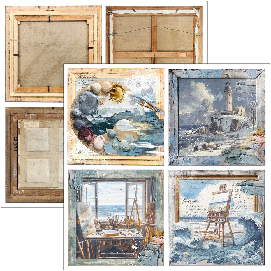 Ciao Bella An Artist Journey 12x12 Inch Patterns Pad (8pcs) (CBT092)