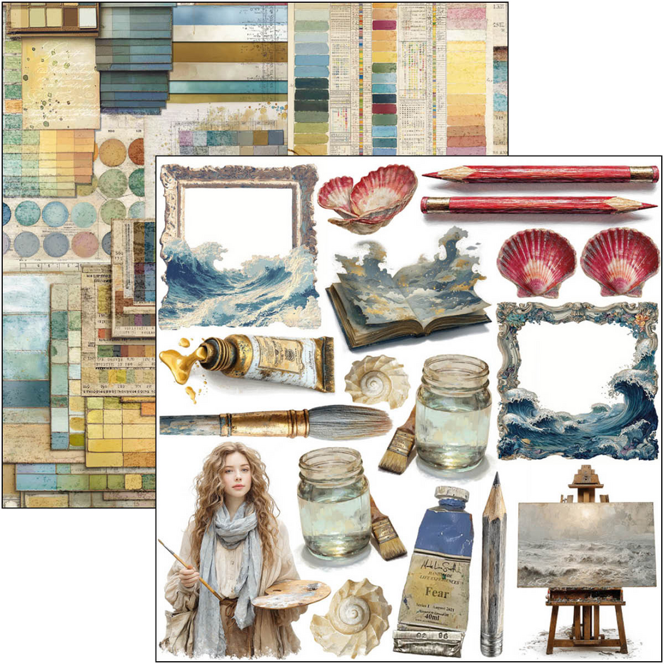 Ciao Bella An Artist Journey 6x6 Inch Fussy Cut Pad (24pcs) (CBQE092)