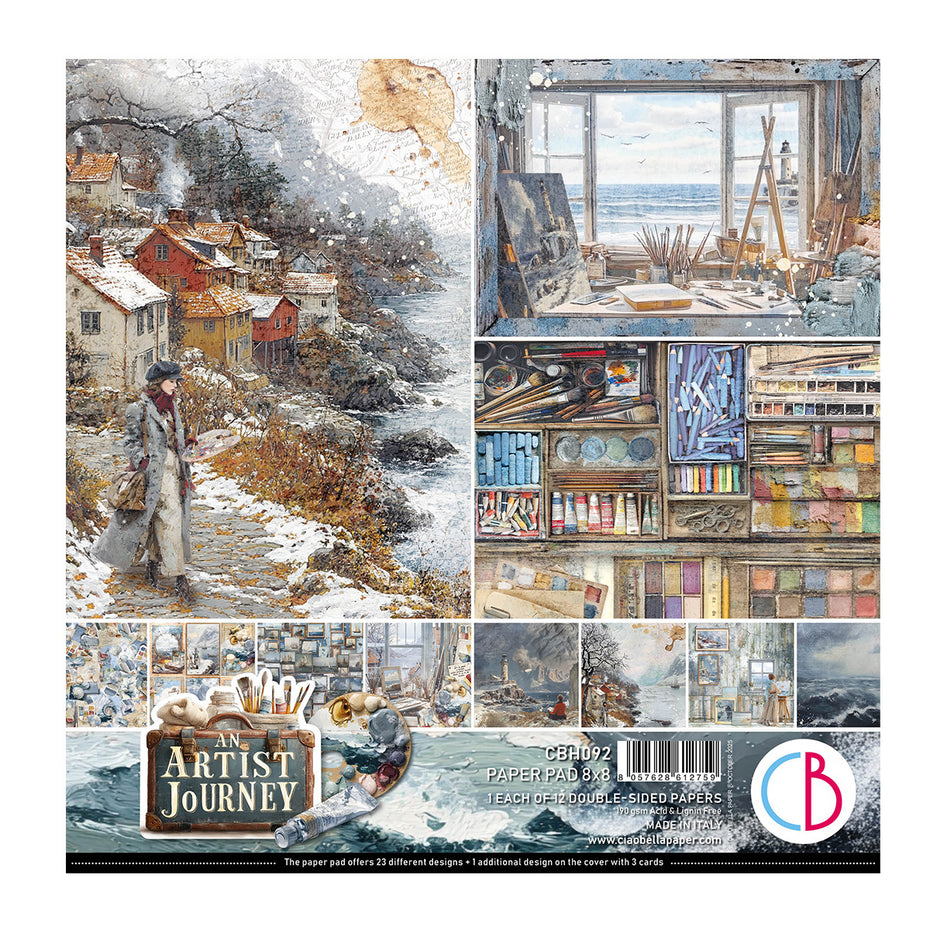 Ciao Bella An Artist Journey 8x8 Inch Paper Pad (12pcs) (CBH092)
