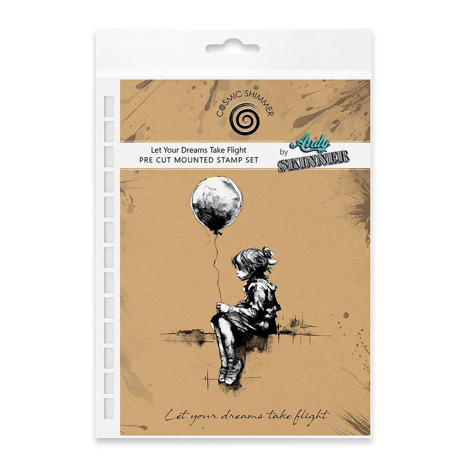 Katy Sue Designs Andy Skinner Pre Cut Rubber Stamp Set Let Your Dreams Take Flight (07-0060-AS)