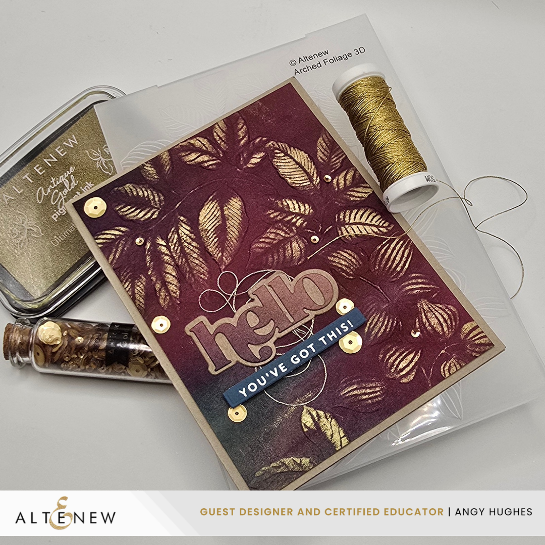 Altenew Arched Foliage 3D Embossing Folder