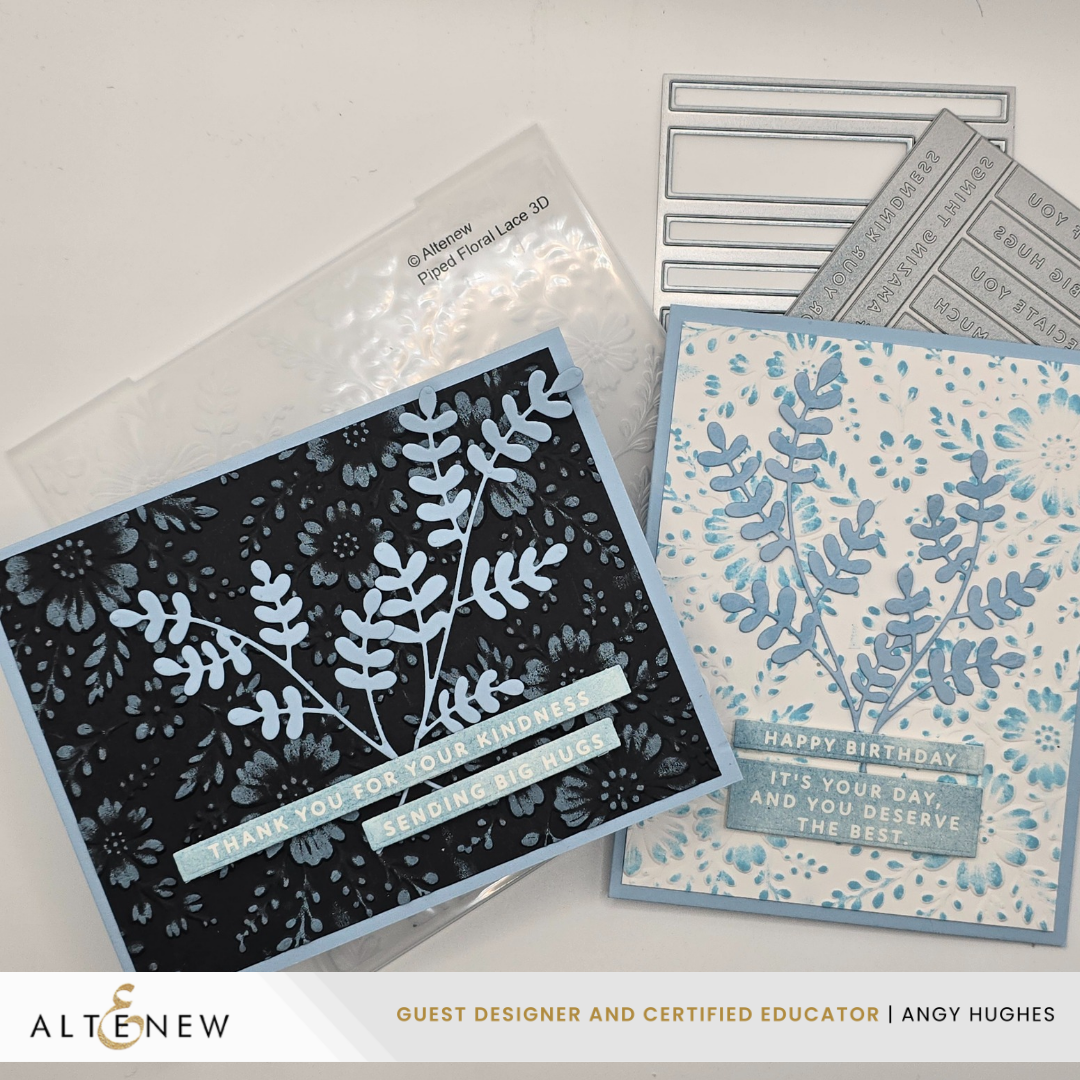 Altenew Piped Floral Lace 3D Embossing Folder