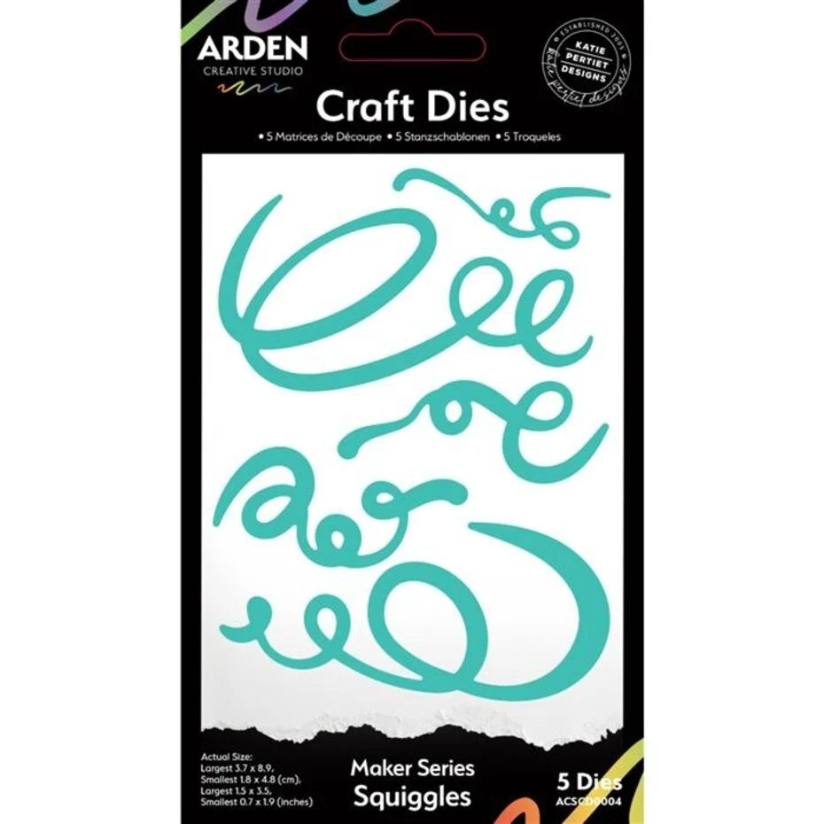 Arden Creative Studio Maker Series Craft Dies - Squiggles (ACSCD0004)