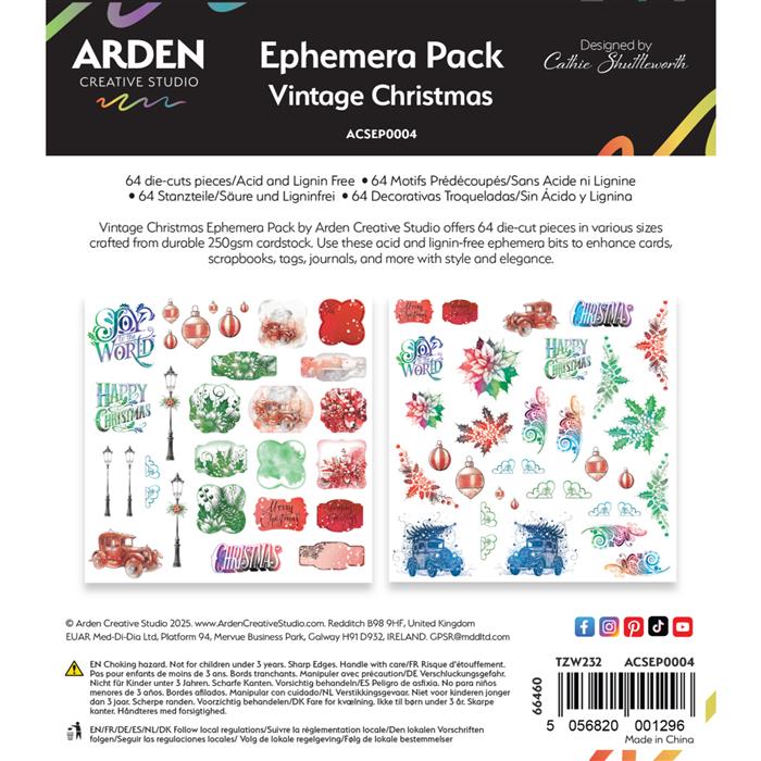 Arden Creative Studio Vintage Christmas Ephemera Pack