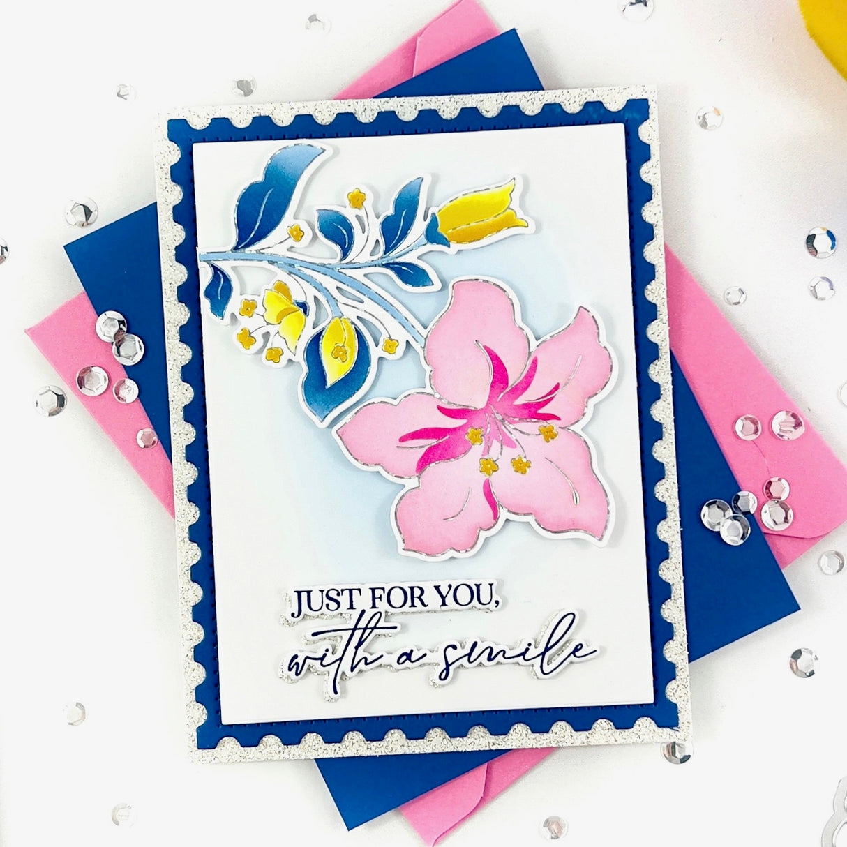 Pinkfresh Studio Bloom & Buds Stamp / Die / Stencil Bundle