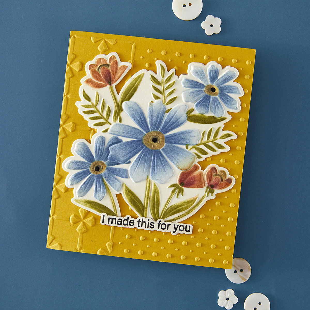 Spellbinders Thank You Bouquet 3D Emboss & Cut Folder from the Tabbed Classics Collection by Wendy Vecchi