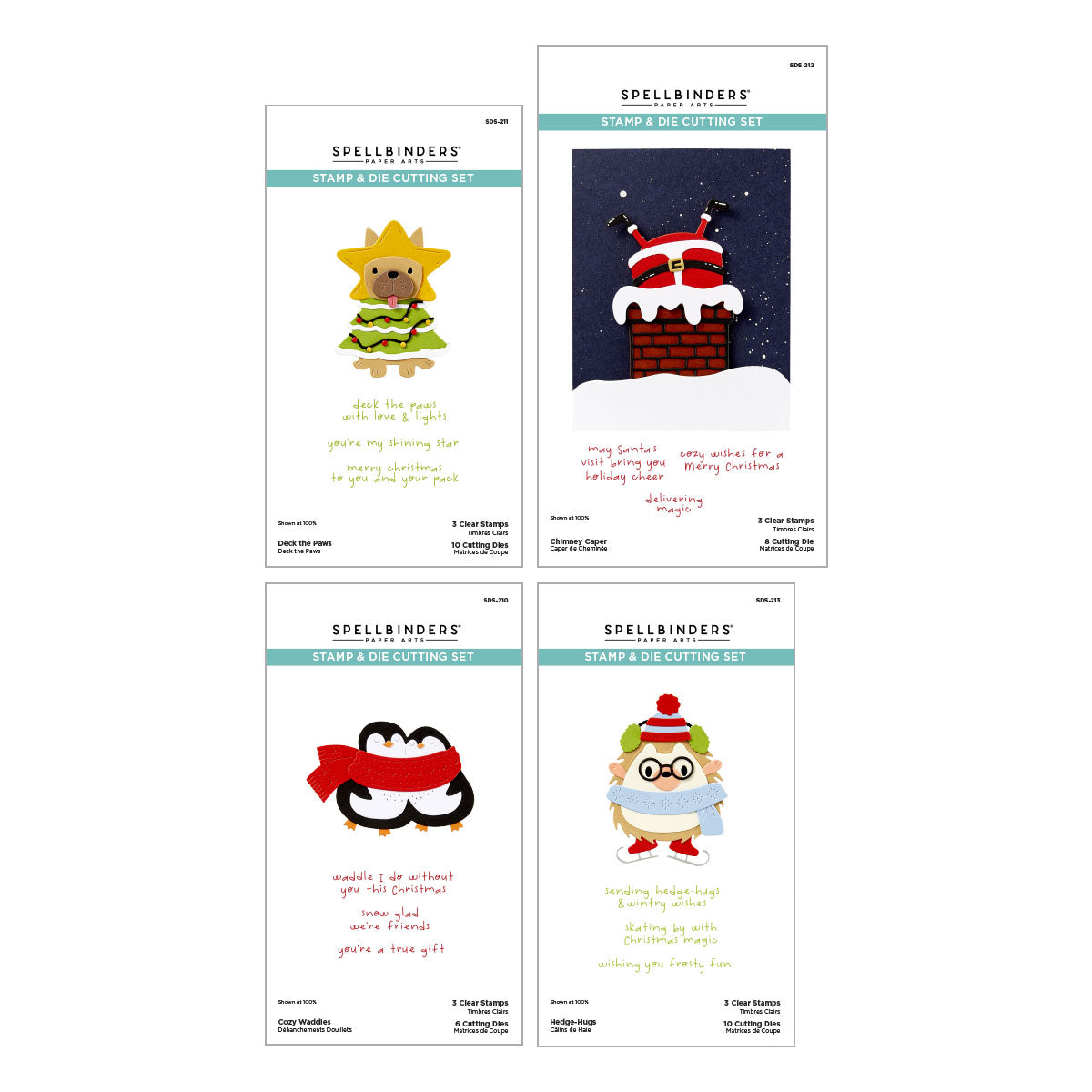 Spellbinders Merry Mischief Stamp & Die Bundle from the Merry Mischief Collection