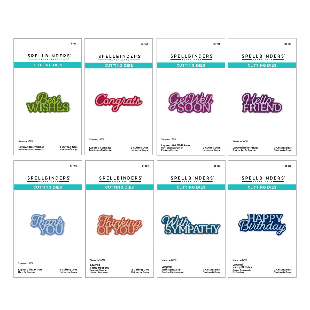 Spellbinders Essentially Yours Sentiments I Want It All Bundle