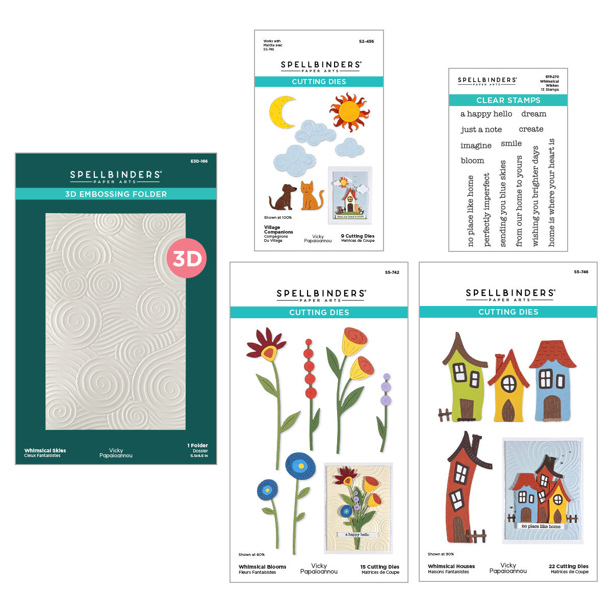 Spellbinders Whimsical Village I Want It All! Bundle by Vicky Papaioannou