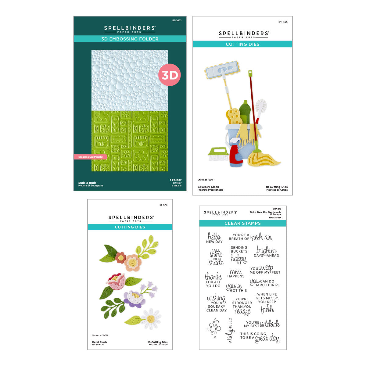 Spellbinders Shiny New Day I Want It All! Bundle