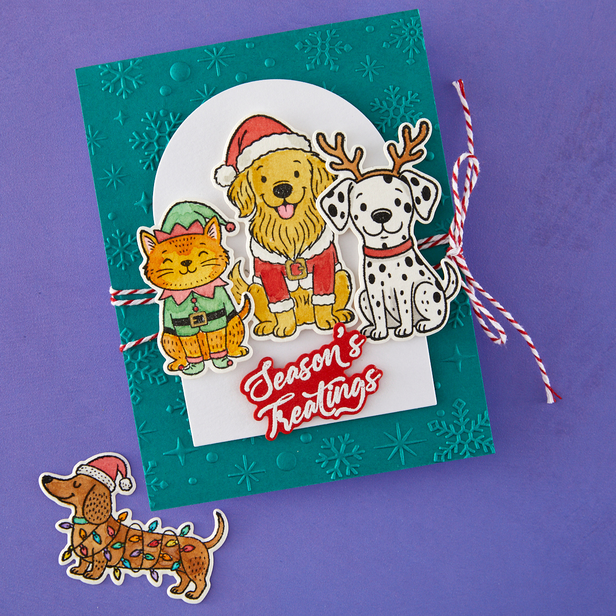 Spellbinders Christmas Pets Stamp & Die Bundle by Simon Hurley