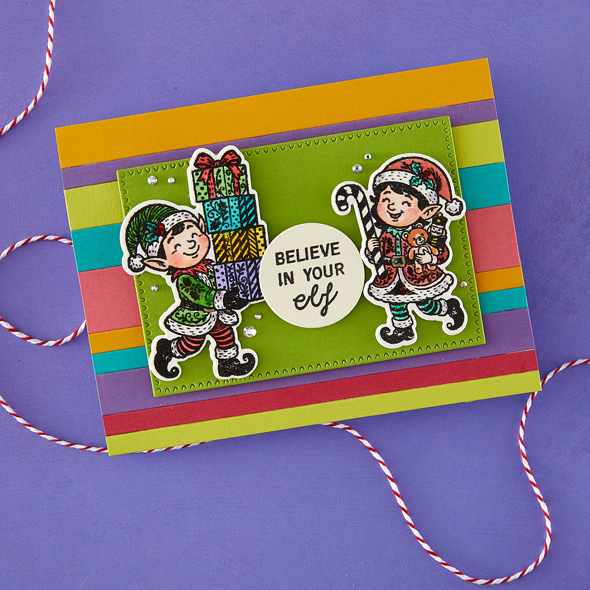 Spellbinders Naughty or Nice Stamp & Die Bundle by Simon Hurley