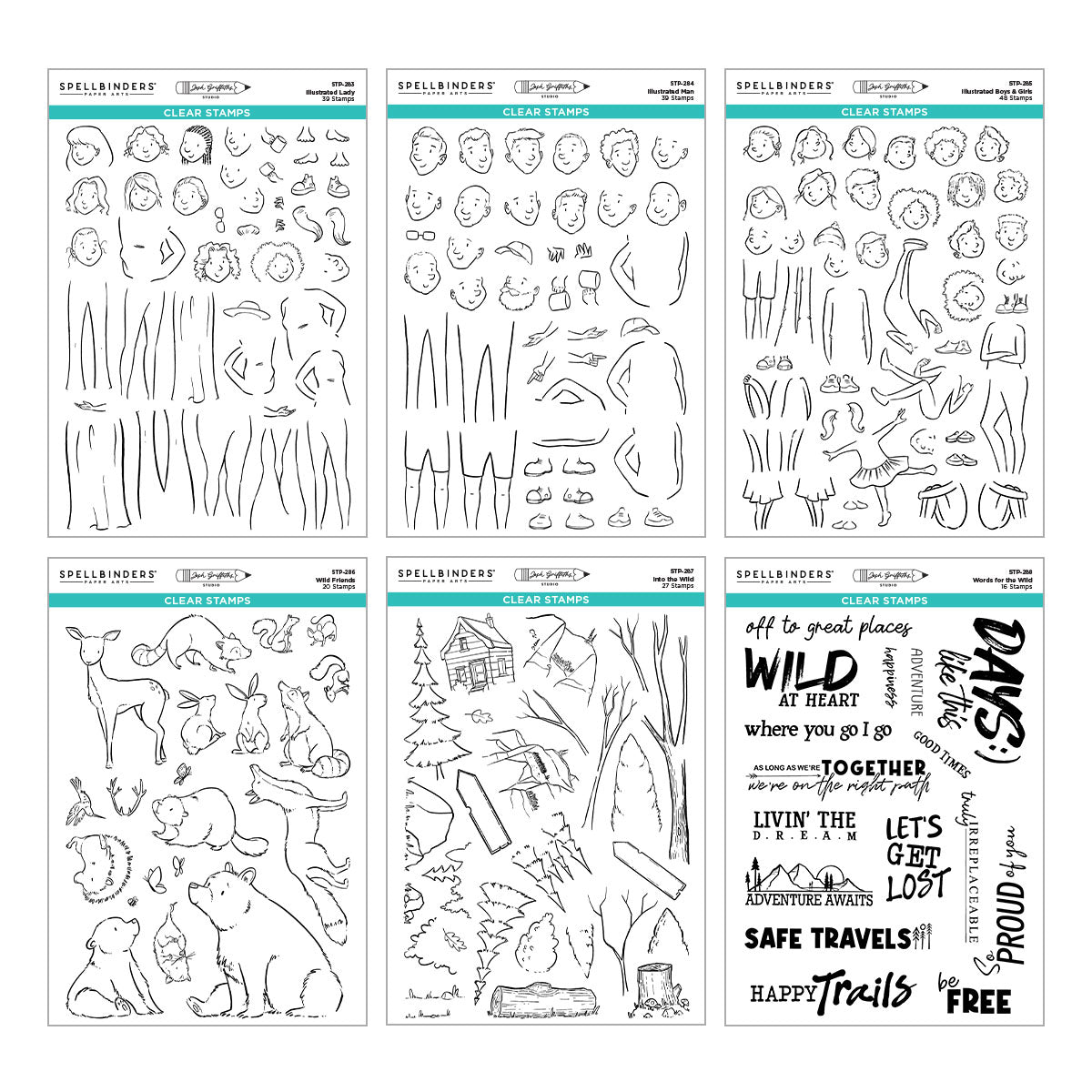 Spellbinders Storybook Illustrations I Want It All! Bundle by Josh Griffiths Studio