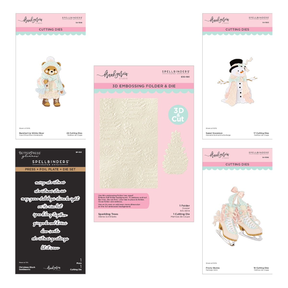 Spellbinders Christmas Blush I Want It All! Bundle by Frank Garcia