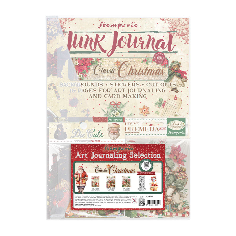 Stamperia Classic Christmas Art Journaling Selection by Vicky Papaioannou - BJS003