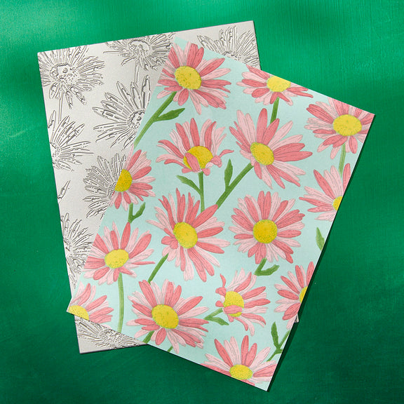 Spellbinders Daisy Shower BetterPress and Stencil Bundle from the Yana's Daisies Collection by Yana Smakula