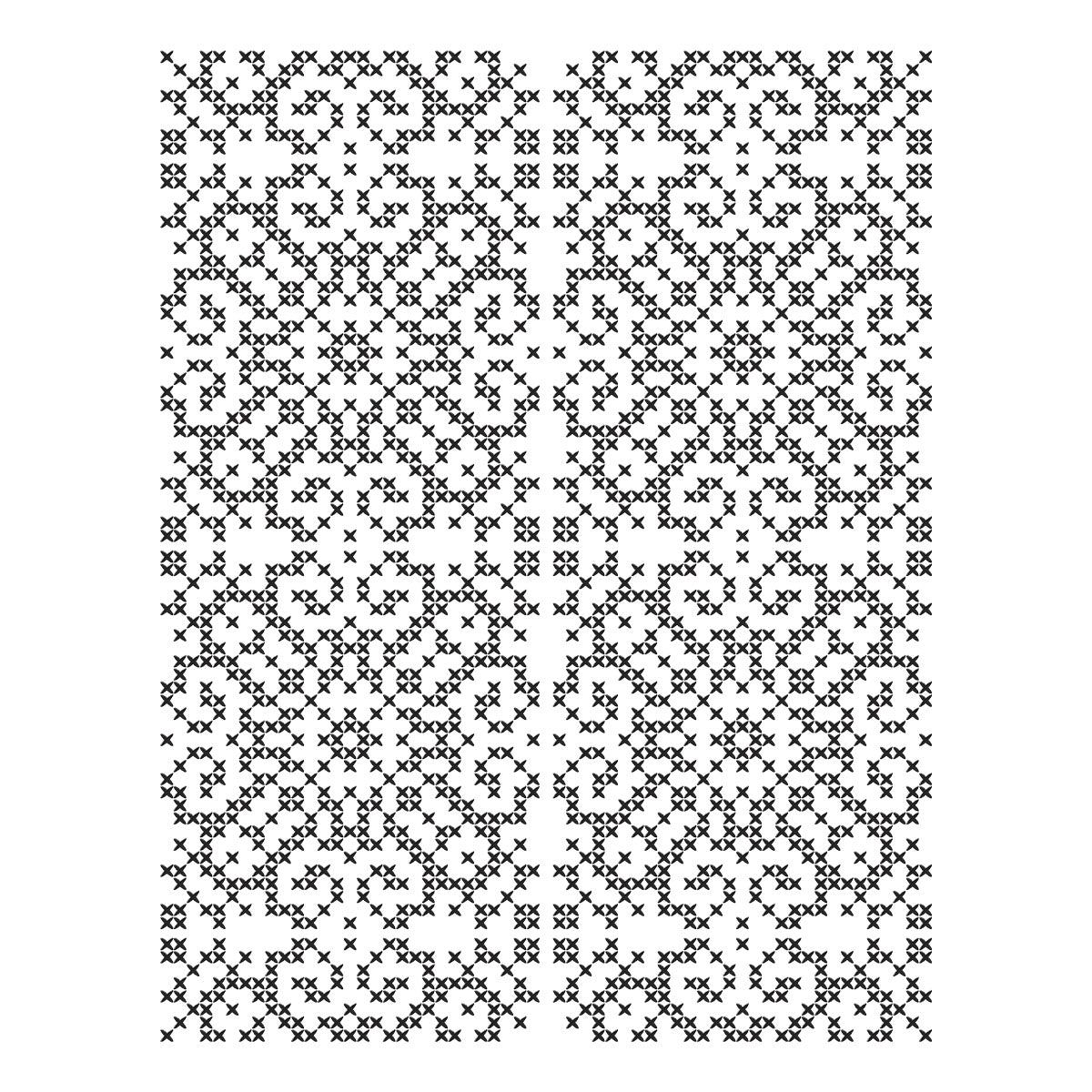 Spellbinders Petite Criss Cross Press Plate from the Merry Moments Collection