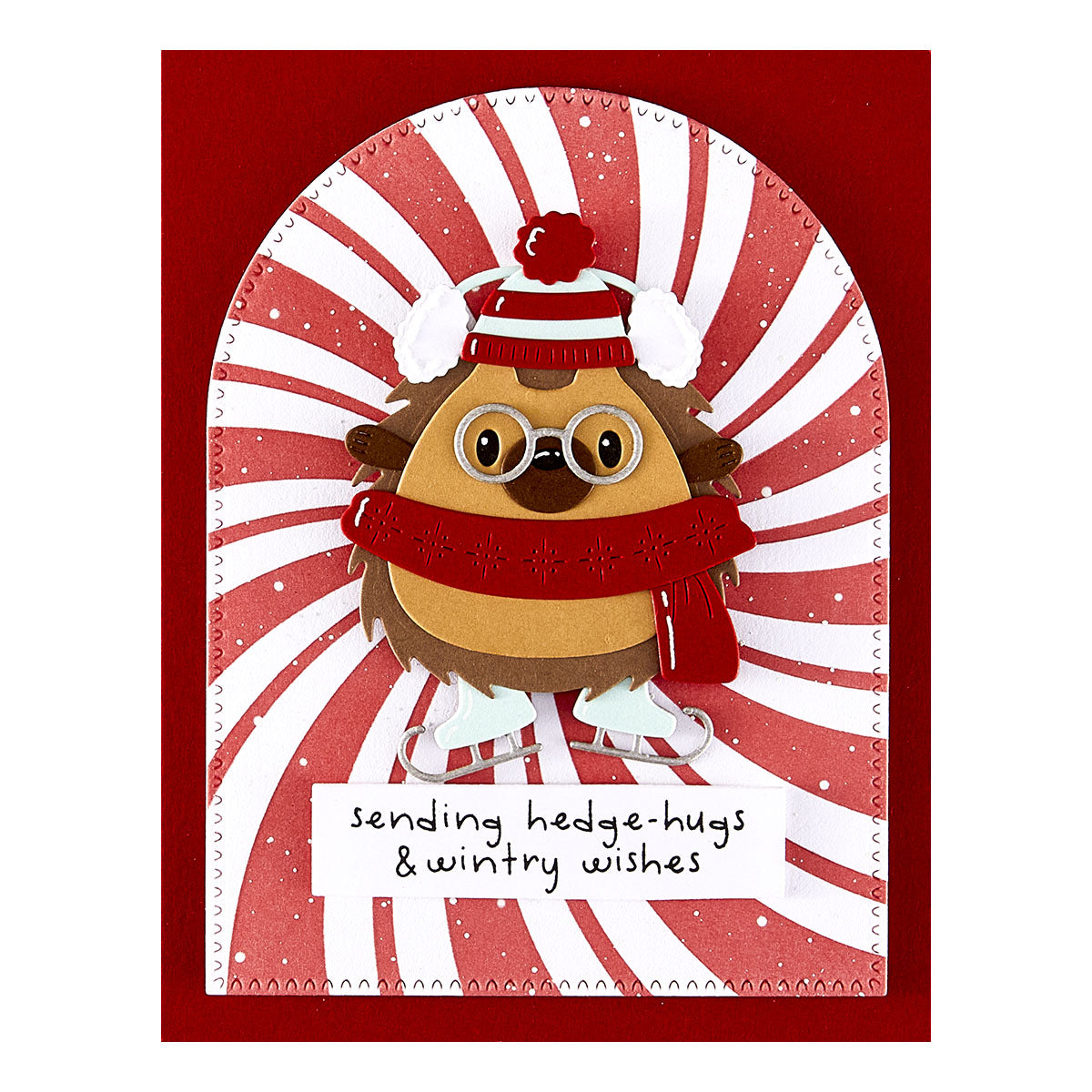 Spellbinders Peppermint Twist BetterPress Plate from the Merry Mischief Collection