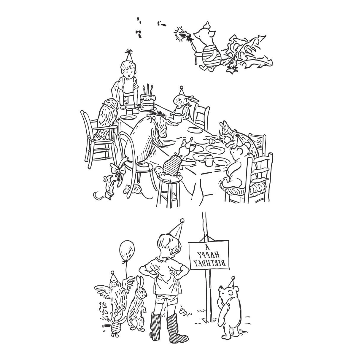 Spellbinders Say Cheese Classic Pooh Birthday BetterPress Bundle from the Say Cheese Classic Pooh Birthday Collection by Simple Stories